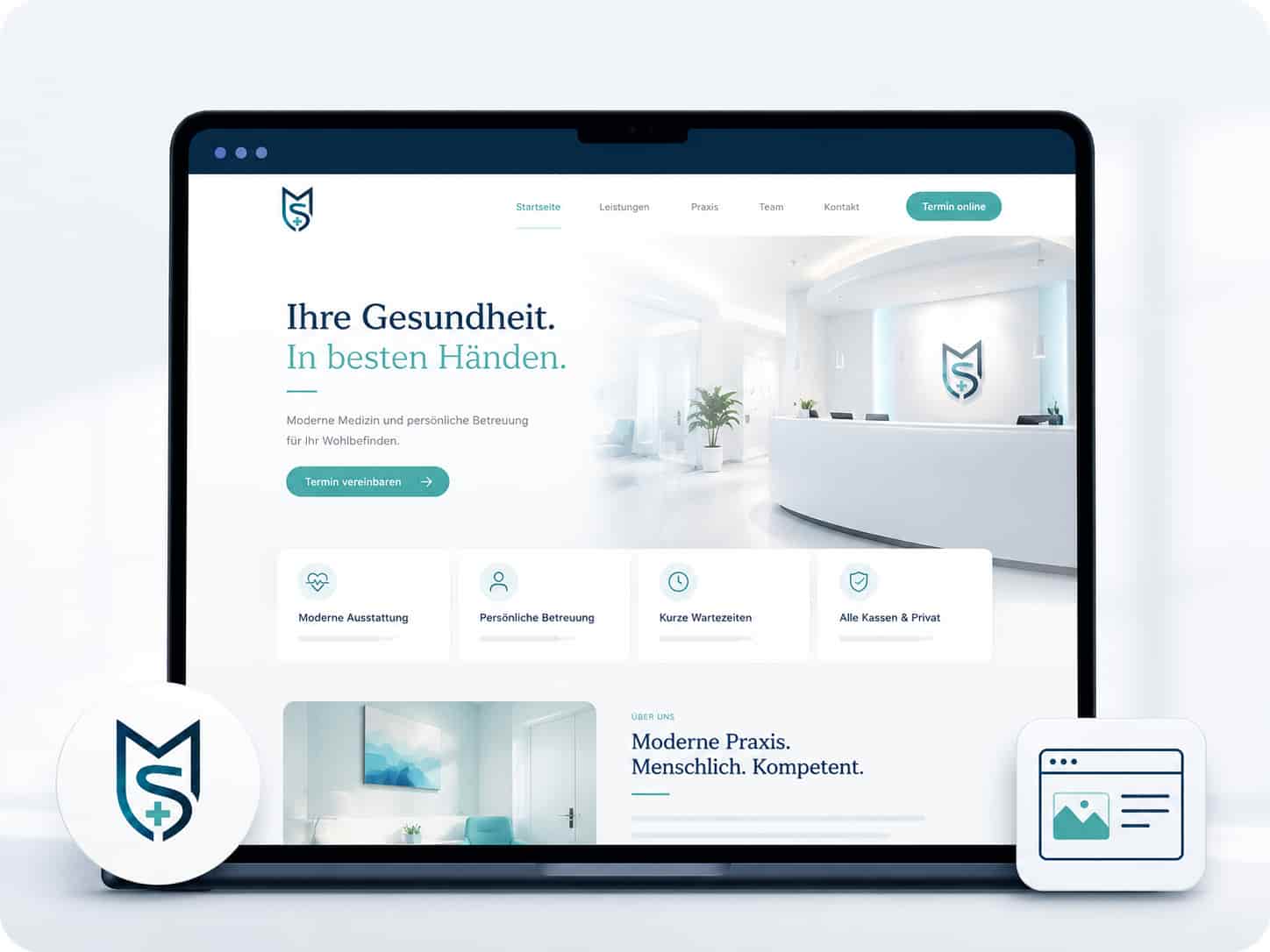 Webdesign für moderne Praxiswebseiten